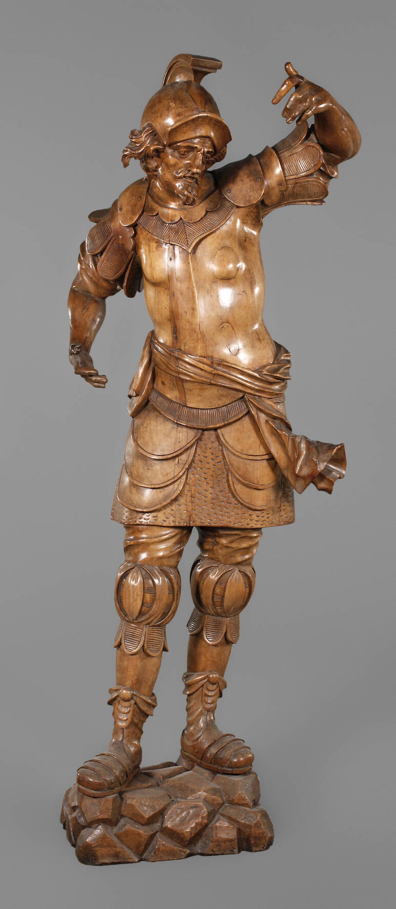 Renaissance Holzskulptur Landsknecht