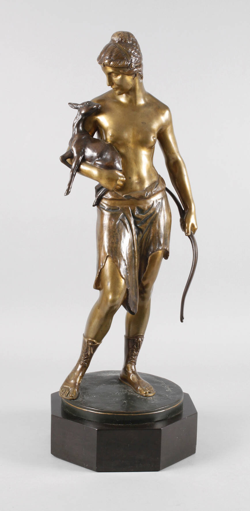 Prof. Gerhard Adolf Janensch, Salonfigur Diana mit Rehkitz
