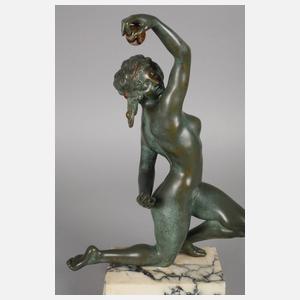 Affortunato Gory, Kniende Kugelspielerin als Akt