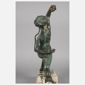 Affortunato Gory, Kniende Kugelspielerin als Akt