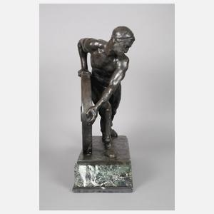 Ernst Seger, Arbeiter mit Rad