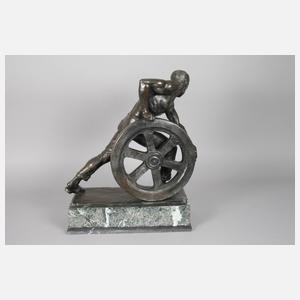 Ernst Seger, Arbeiter mit Rad