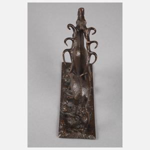 Kleiner röhrender Hirsch