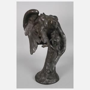 Monogrammist WG, monumentale Bronze Seeadler