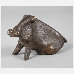 Rolf Nida-Rümelin, sitzendes Wildschwein