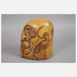 Ernst Neizvestny, abstrakter Keramikkopf und Grafik