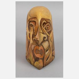 Ernst Neizvestny, abstrakter Keramikkopf und Grafik