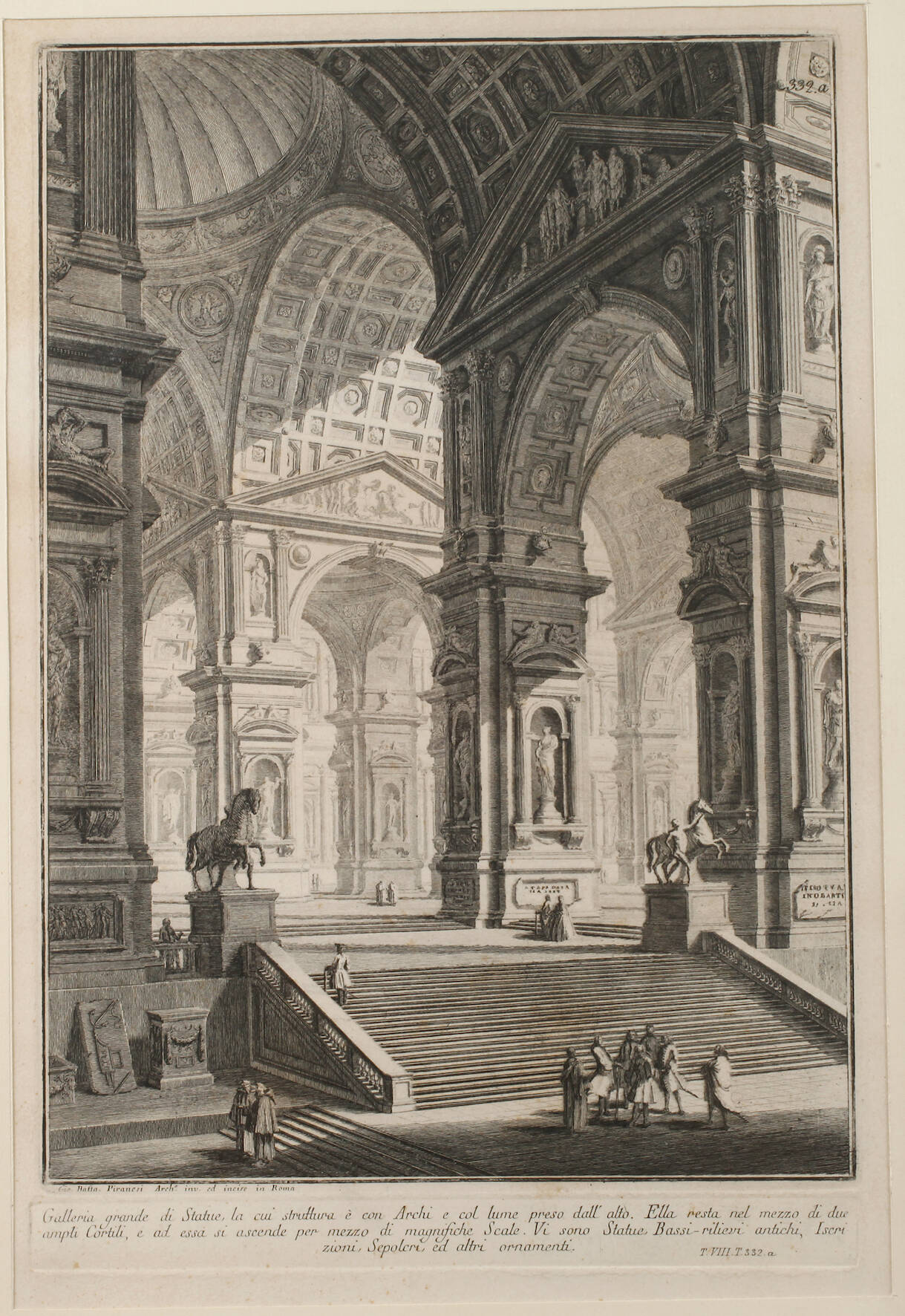 Giovanni Battista Piranesi, "Galleria grande..."