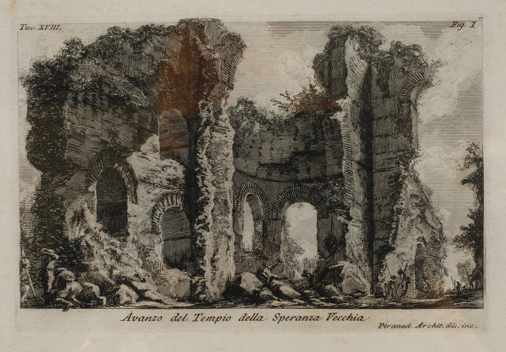 Giovanni B. Piranesi, Tempel der Speranza Vecchia