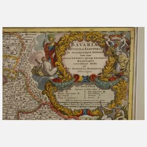 Johann Baptista Homann, Kupferstichkarte Bayern