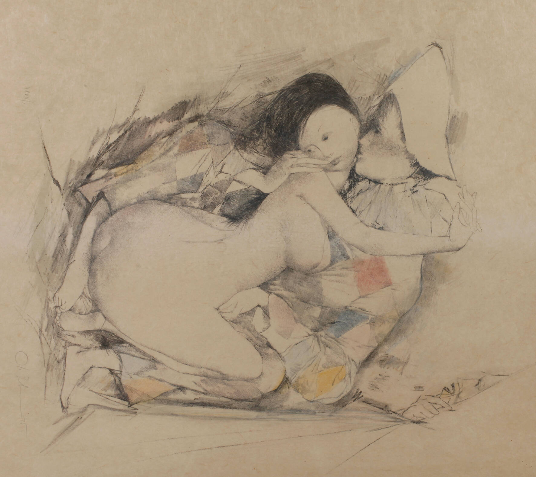 Otto Bachmann, Harlekin mit Konkubine