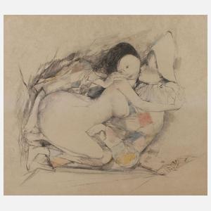 Otto Bachmann, Harlekin mit Konkubine