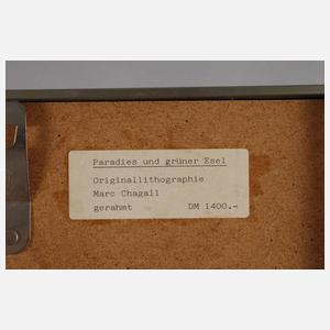 Marc Chagall, "Paradies mit grünem Esel"
