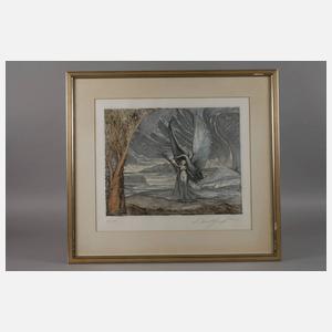 Prof. Ernst Fuchs, "Leda mit dem Schwan"