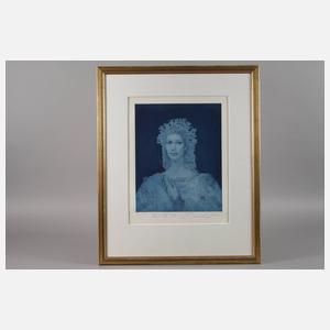 Prof. Ernst Fuchs, "Portrait Hannelore Elsner"