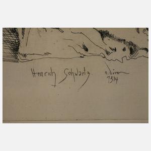 Horst Janssen, "Heinrich Schwartz n. Dürer"