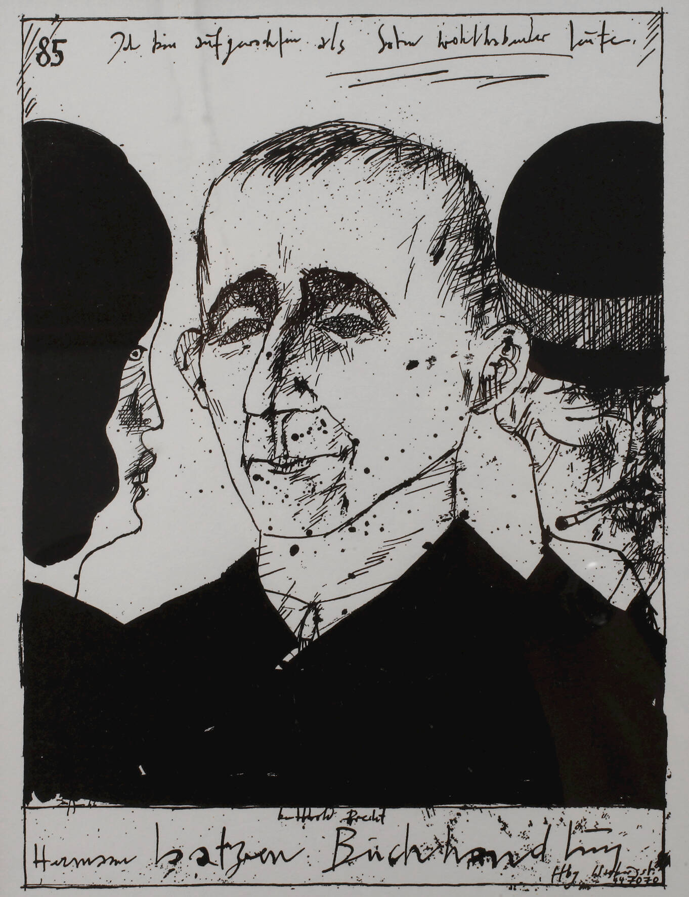 Horst Janssen, Bertolt Brecht