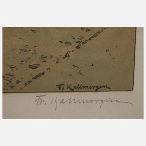 Friedrich Kallmorgen, Warten auf den Fährdampfer