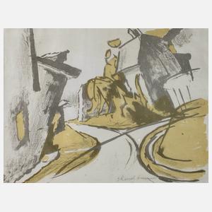 Anton Kerschbaumer, "Häuser am See II"