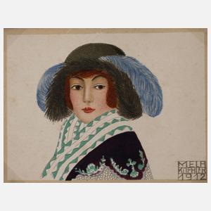 Mela Köhler, Dame mit Hut
