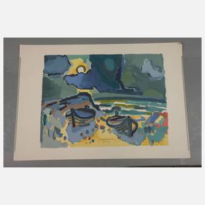 Ernst Mollenhauer, „Boote in Vordüne“