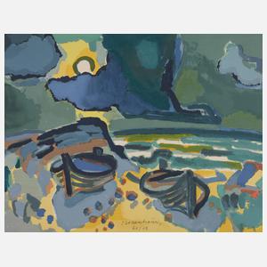 Ernst Mollenhauer, „Boote in Vordüne“