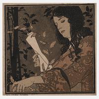 Koloman Moser, Lesendes Mädchen111