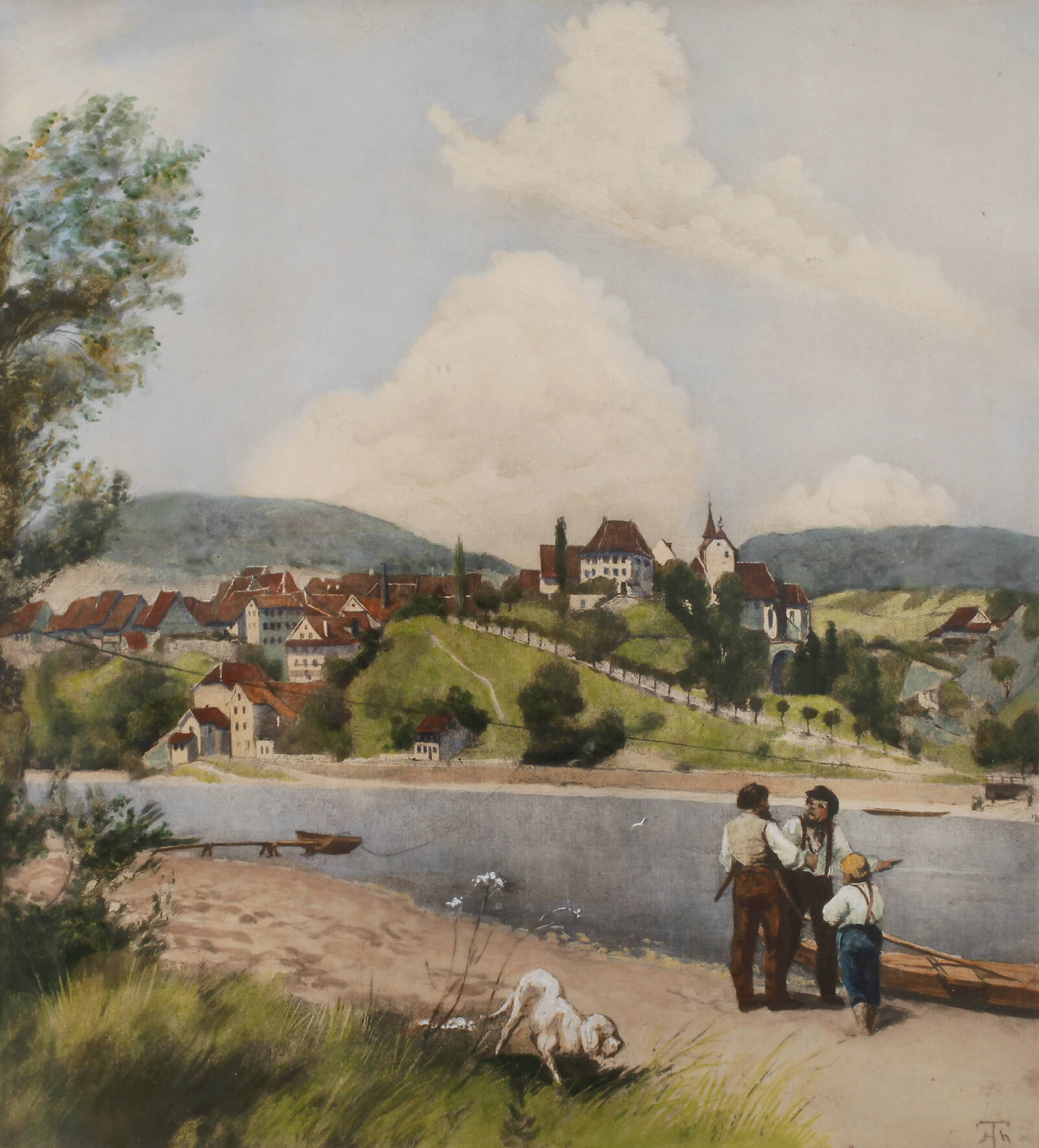 Prof. Hans Thoma, "Waldshut am Rhein"
