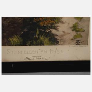 Prof. Hans Thoma, „Rheinfelden am Rhein“