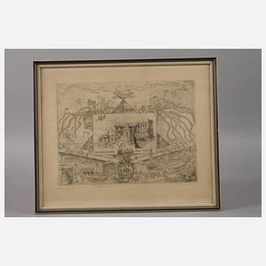 Eduard Winkler, Politische Radierung