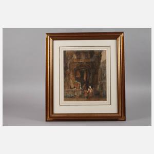 Samuel Prout, Beim Stoffhändler