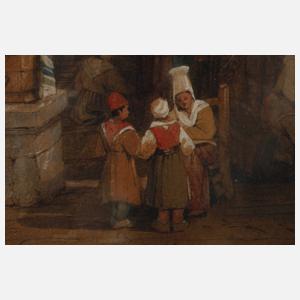 Samuel Prout, Beim Stoffhändler