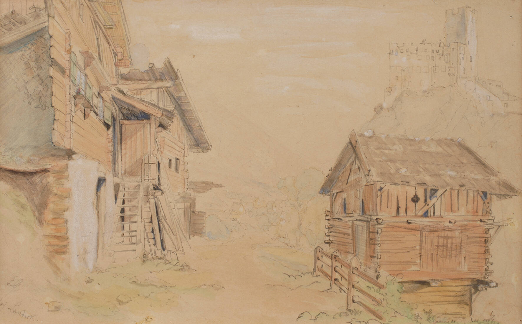 Lorenzo Quaglio II., "Bei Landeck"