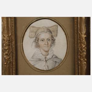 Paar Biedermeierportraits