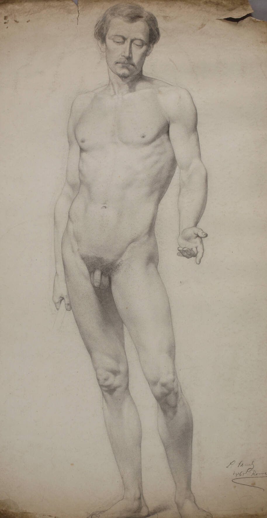 Stehender Männerakt