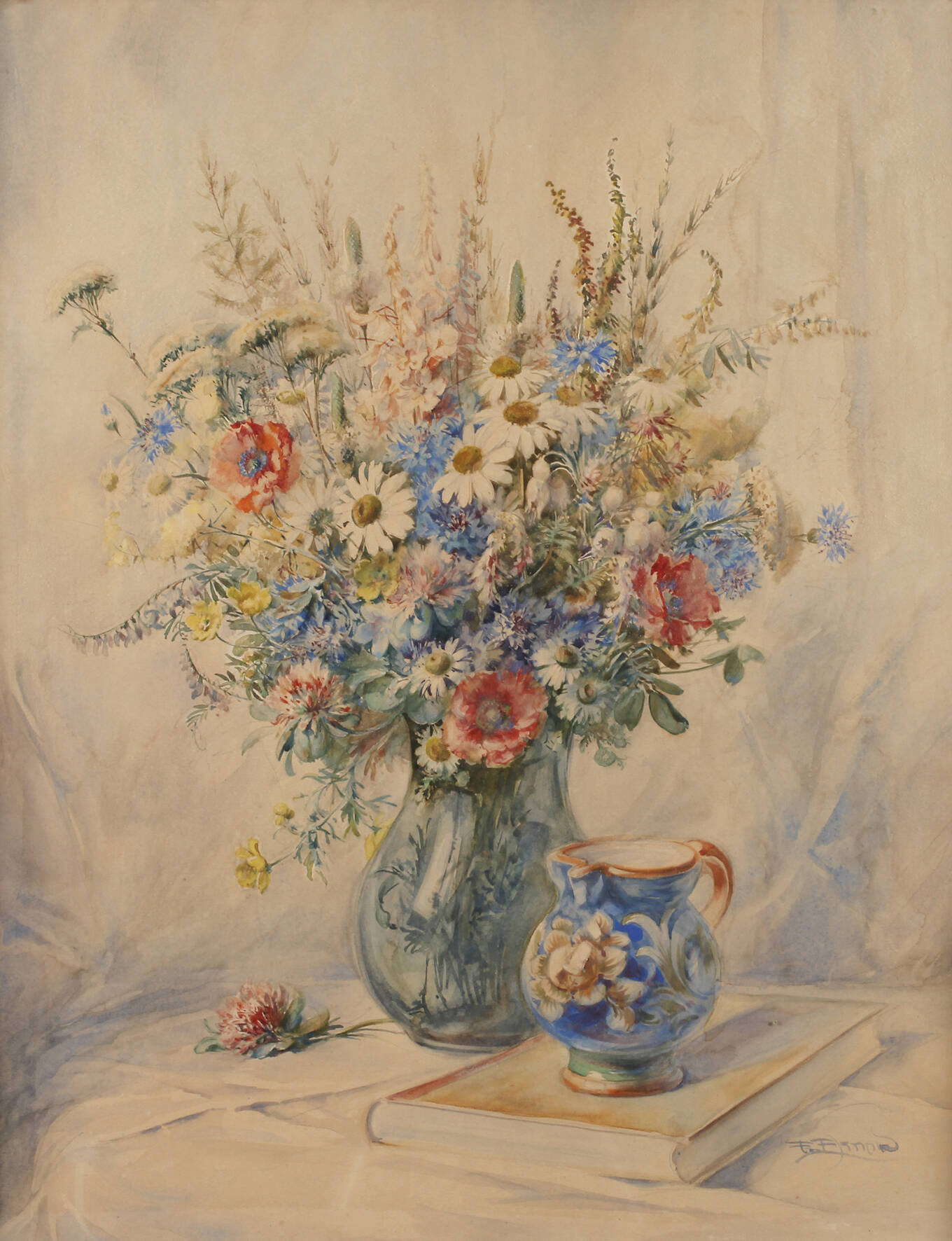 E. Arnold, Blumenstillleben