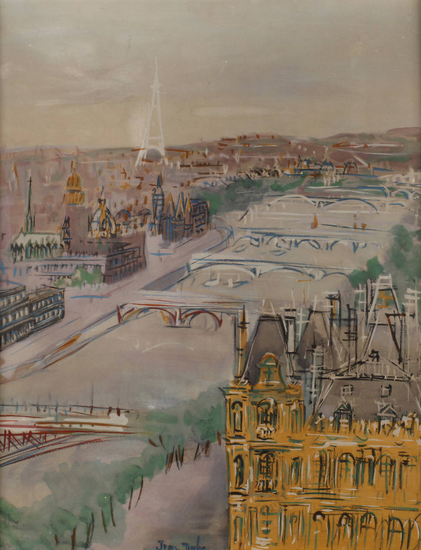 Jean Dufy, Blick auf Paris