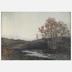 G. Dunzinger, Abend im Gebirge