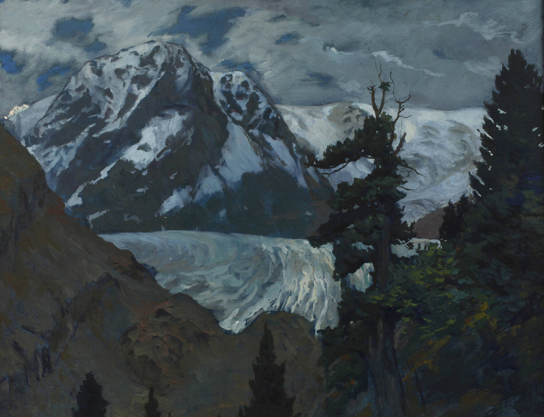 Prof. Eberhard Ege, "Neuschnee am Rauhen Kopf"