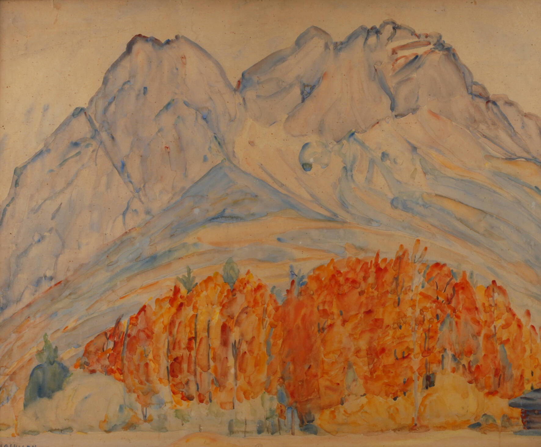 Lo Hiller, "Herbst im Hochgebirge"