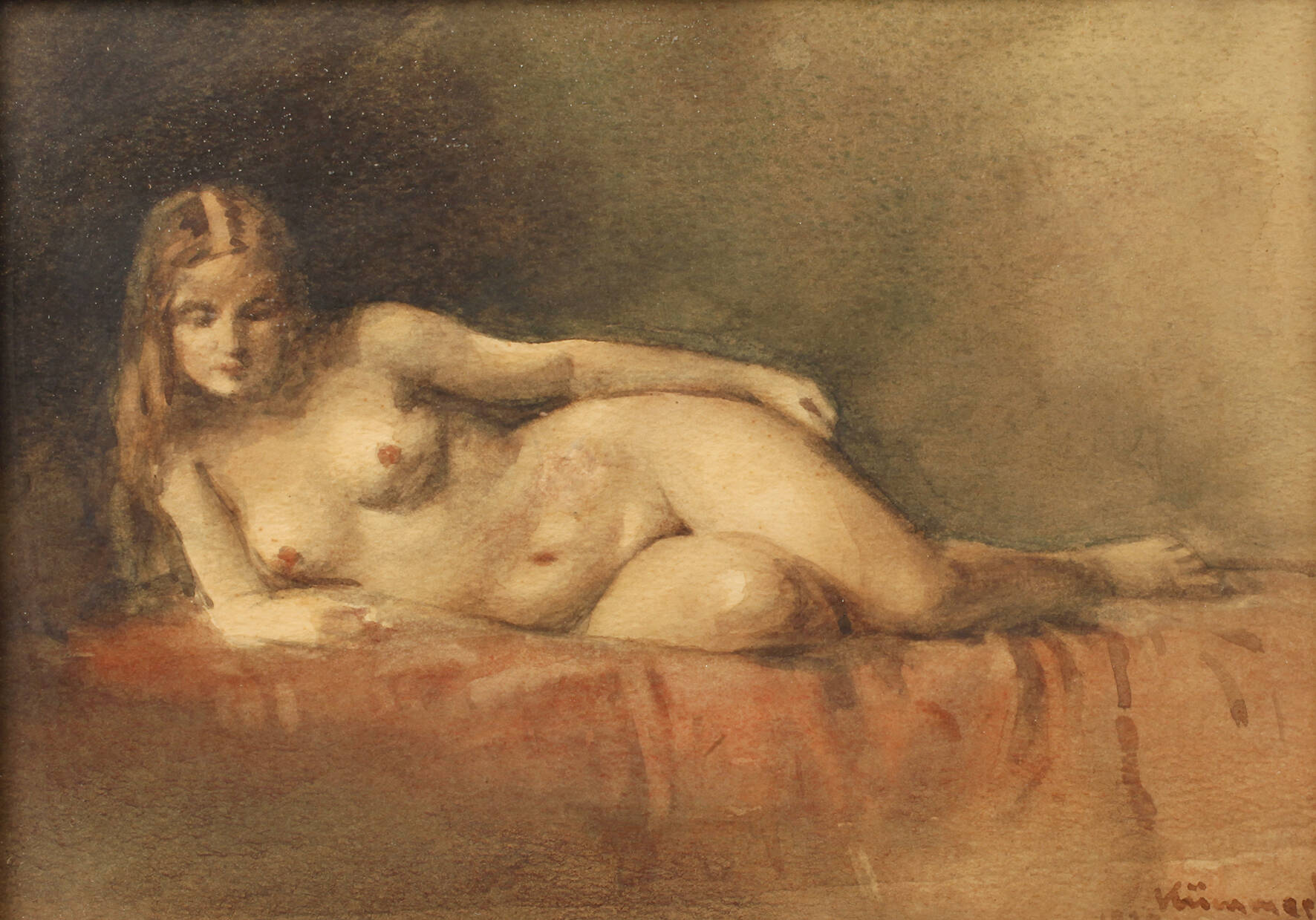 Pal Kümmerle, Liegender Frauenakt