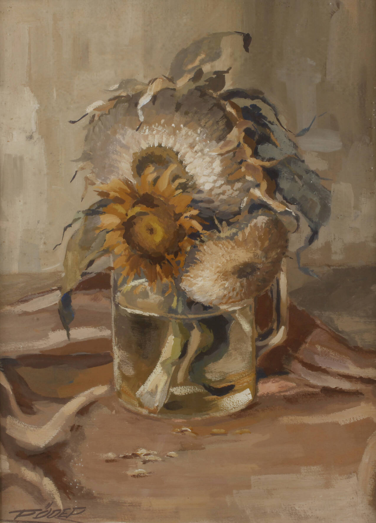 Röder, Sonnenblumenstillleben