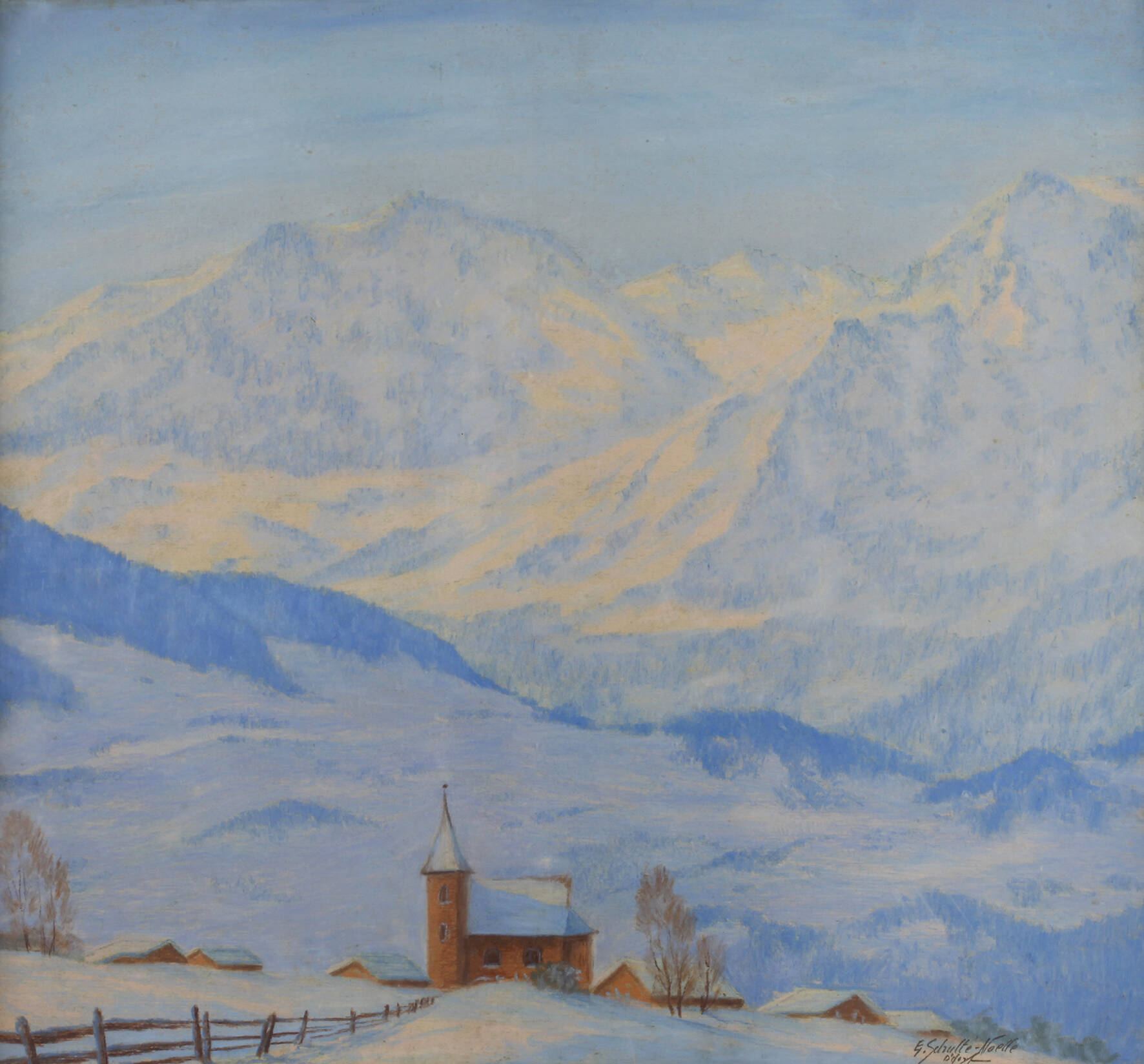 Ernst Schulte-Noelle, Winter in den Bergen