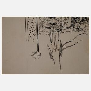 Illustrationszeichnung "Hexenhäusel"