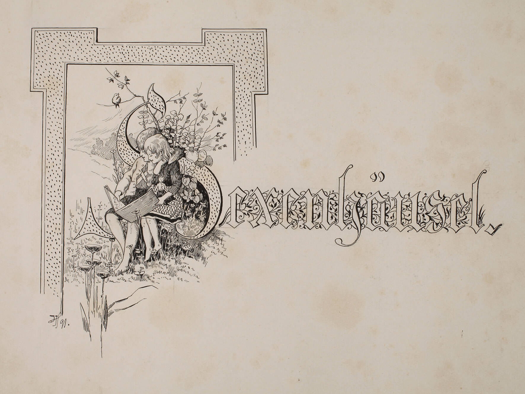 Illustrationszeichnung "Hexenhäusel"