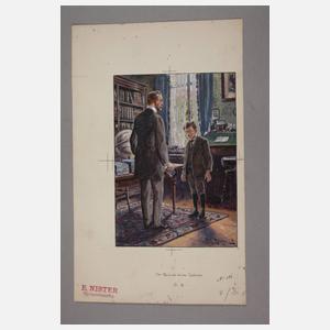 Fritz Bergen, "Der Besuch beim Lehrer"