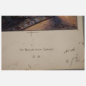 Fritz Bergen, "Der Besuch beim Lehrer"