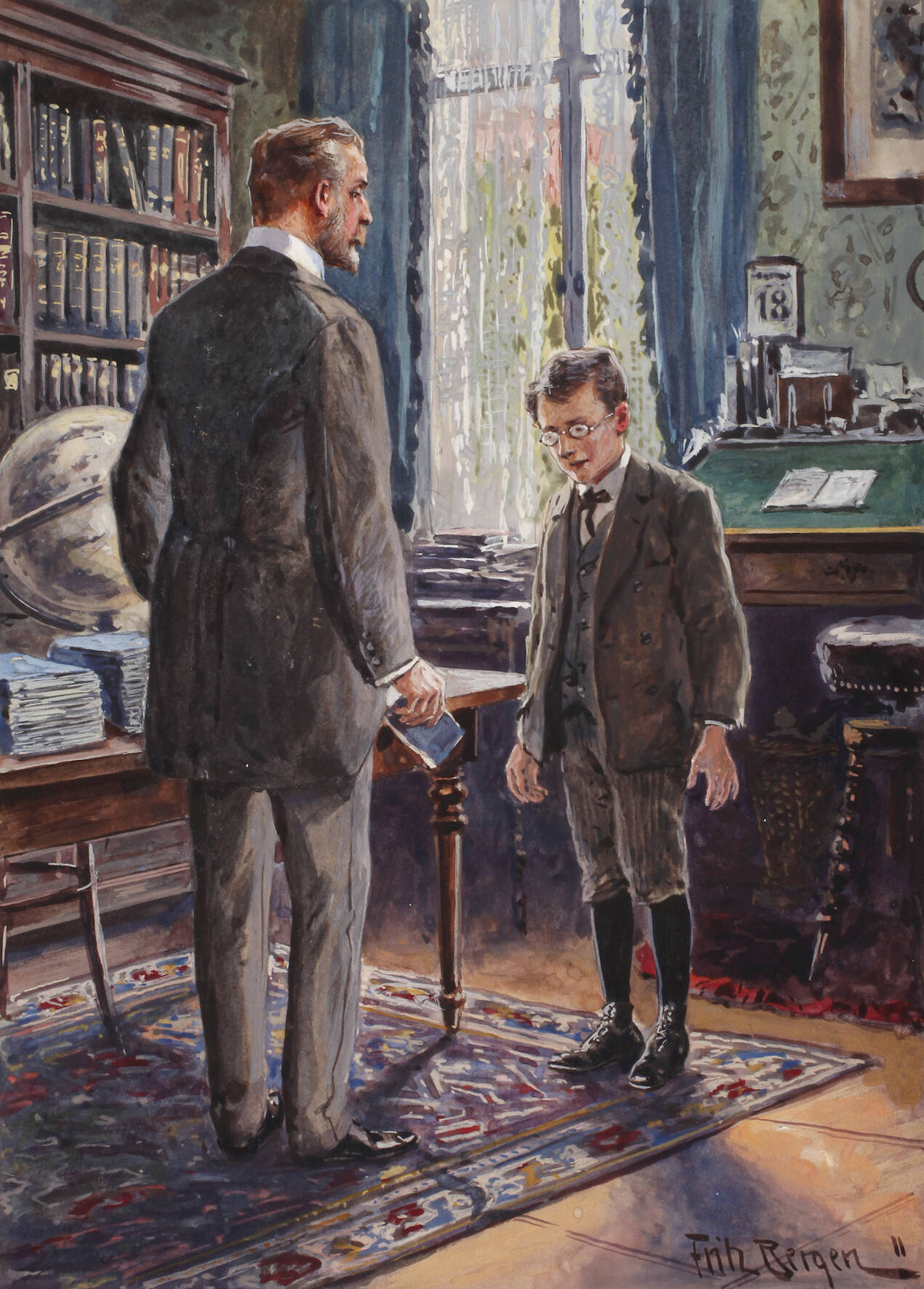 Fritz Bergen, "Der Besuch beim Lehrer"