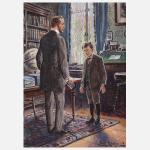 Fritz Bergen, "Der Besuch beim Lehrer"