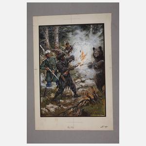 Fritz Bergen, Illustrationszeichnung